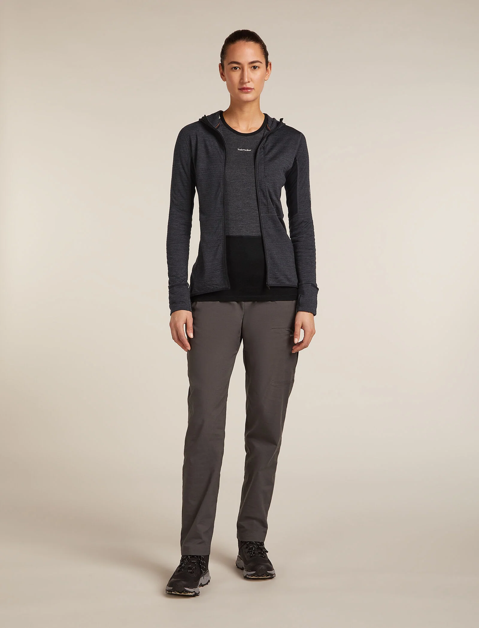 Women’s Merino Blend 200 Realfleece™ Descender Long Sleeve Zip Hoodie - Image 3