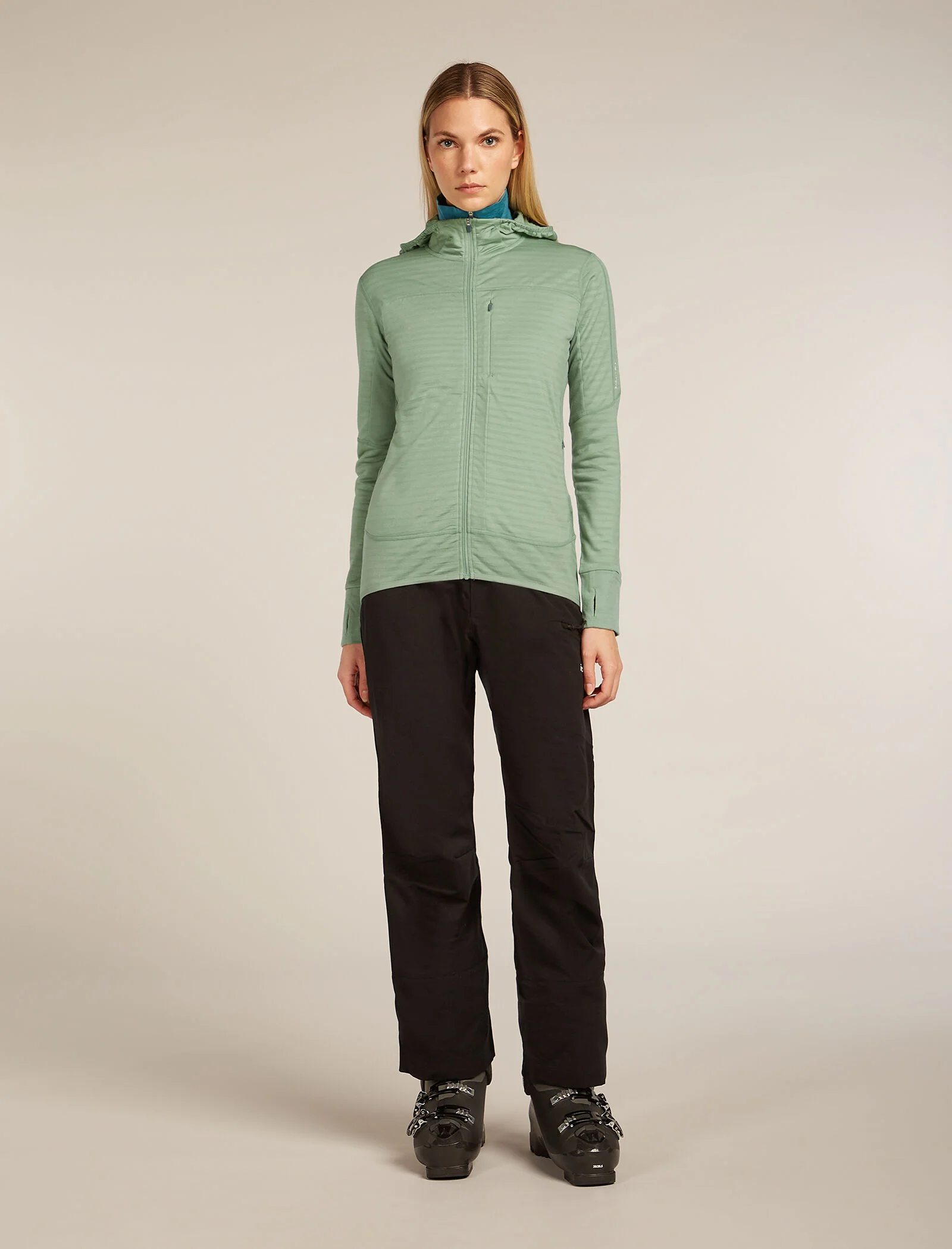Women’s Merino Blend 300 RealFleece™ Descender Long Sleeve Zip Hoodie - Image 3