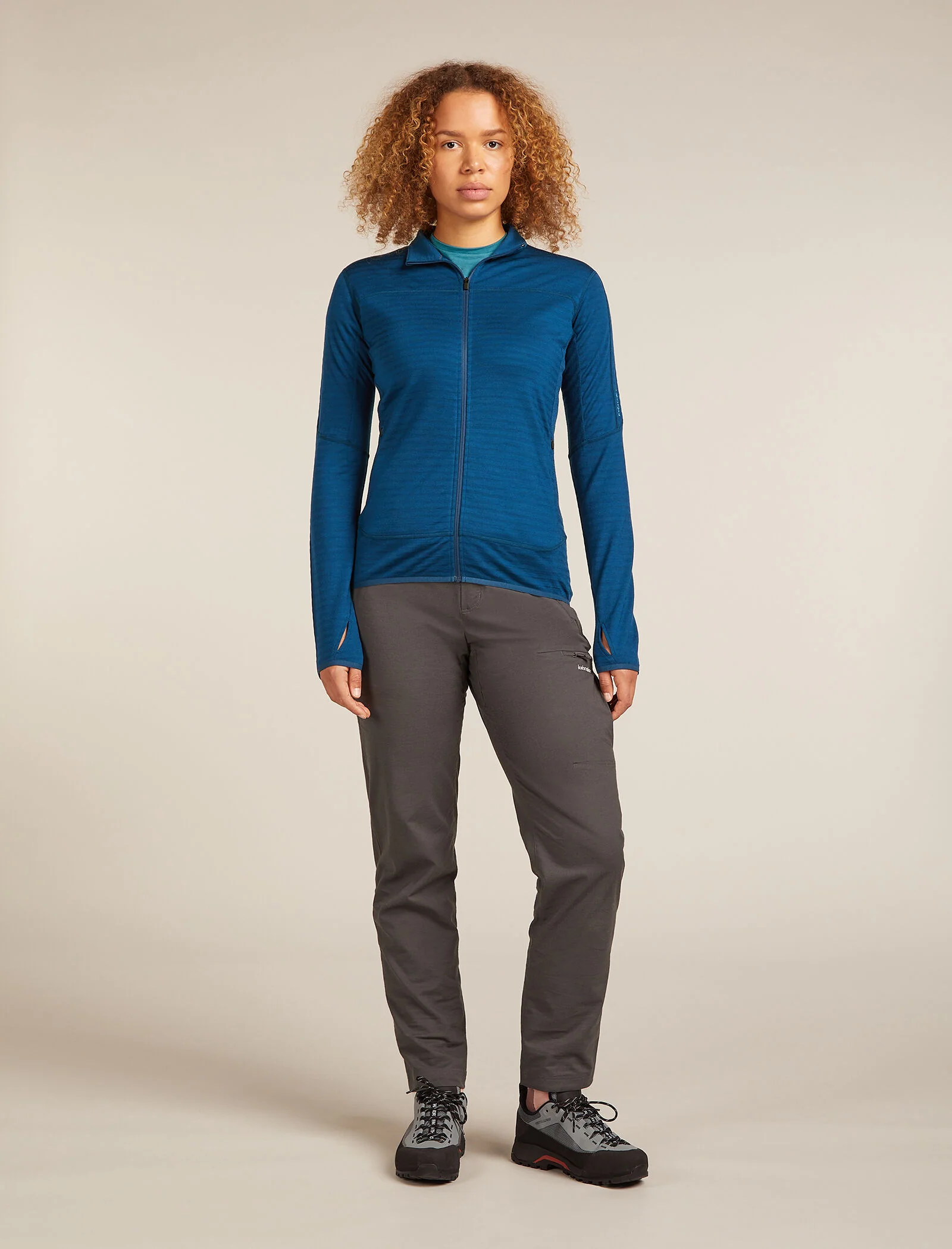 Women’s Merino Blend 300 RealFleece™ Descender Long Sleeve Zip Jacket - Image 3