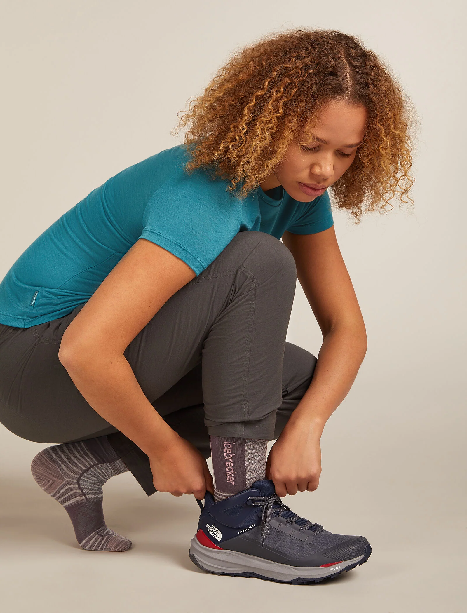 Women’s Merino Blend Run+ Ultralight Crew Socks Fusion Dye
