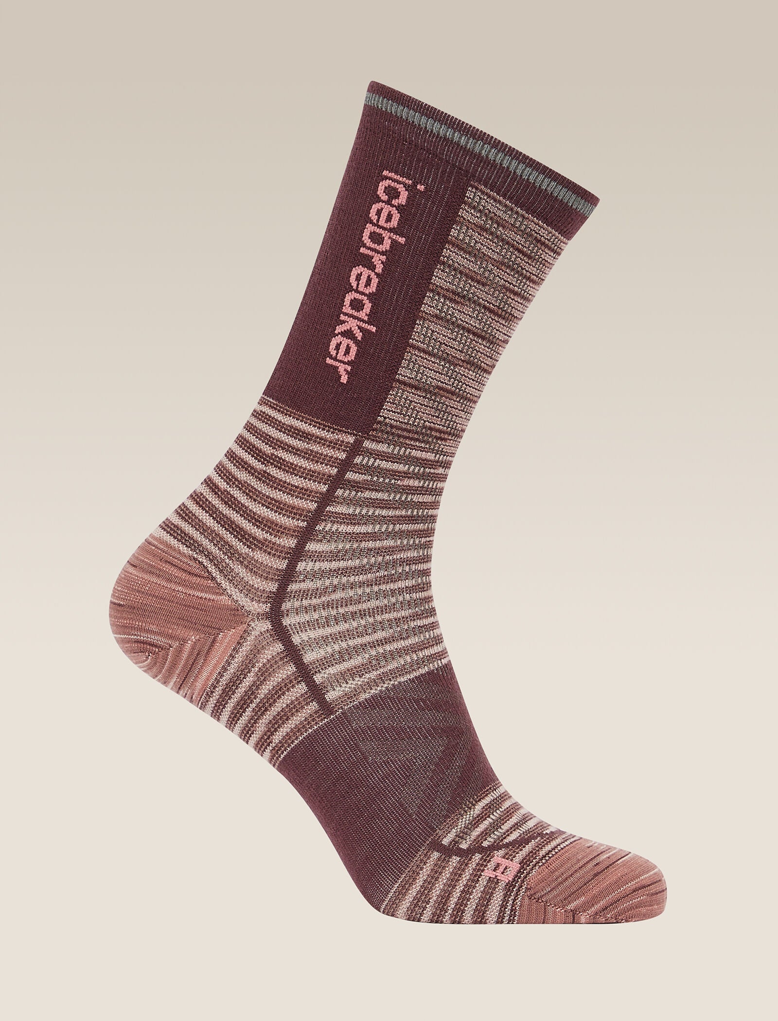 Women’s Merino Blend Run+ Ultralight Crew Socks Fusion Dye - Image 4