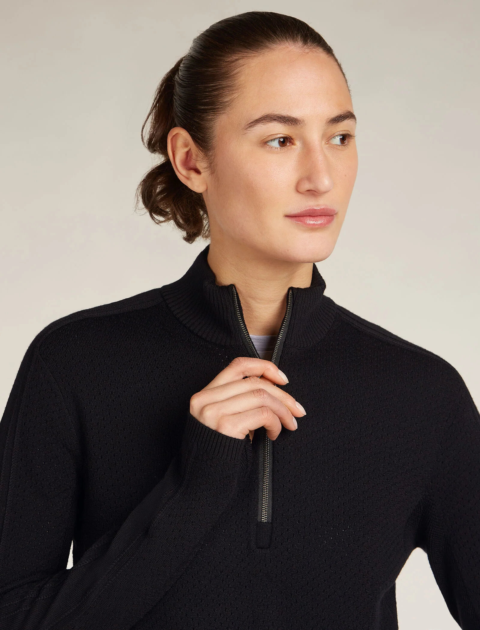 Women’s Merino icebreaker Anniversary Original Long Sleeve Half Zip Top - Image 8