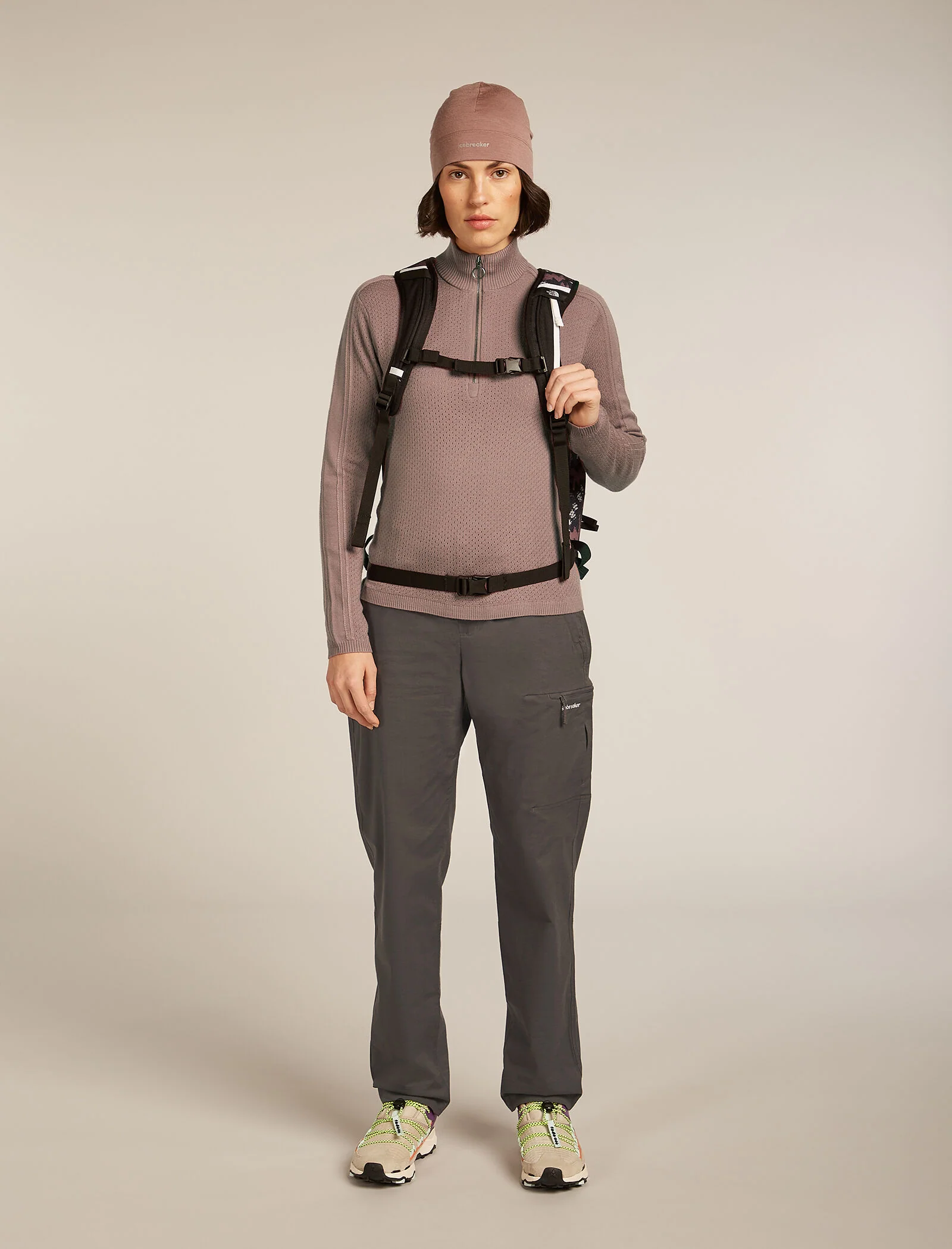 Women’s Merino icebreaker Anniversary Original Long Sleeve Half Zip Top - Image 4