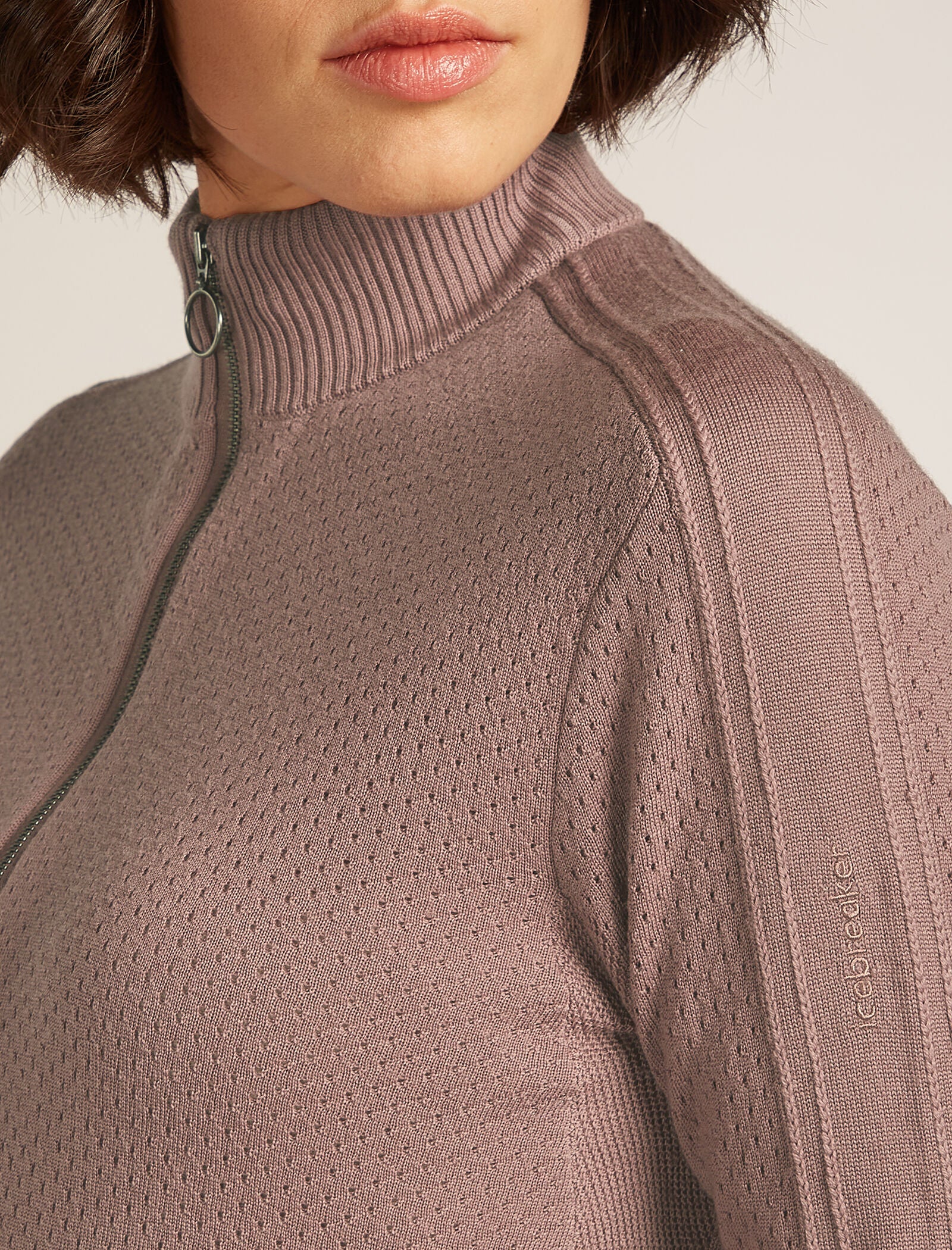 Women’s Merino icebreaker Anniversary Original Long Sleeve Half Zip Top - Image 5