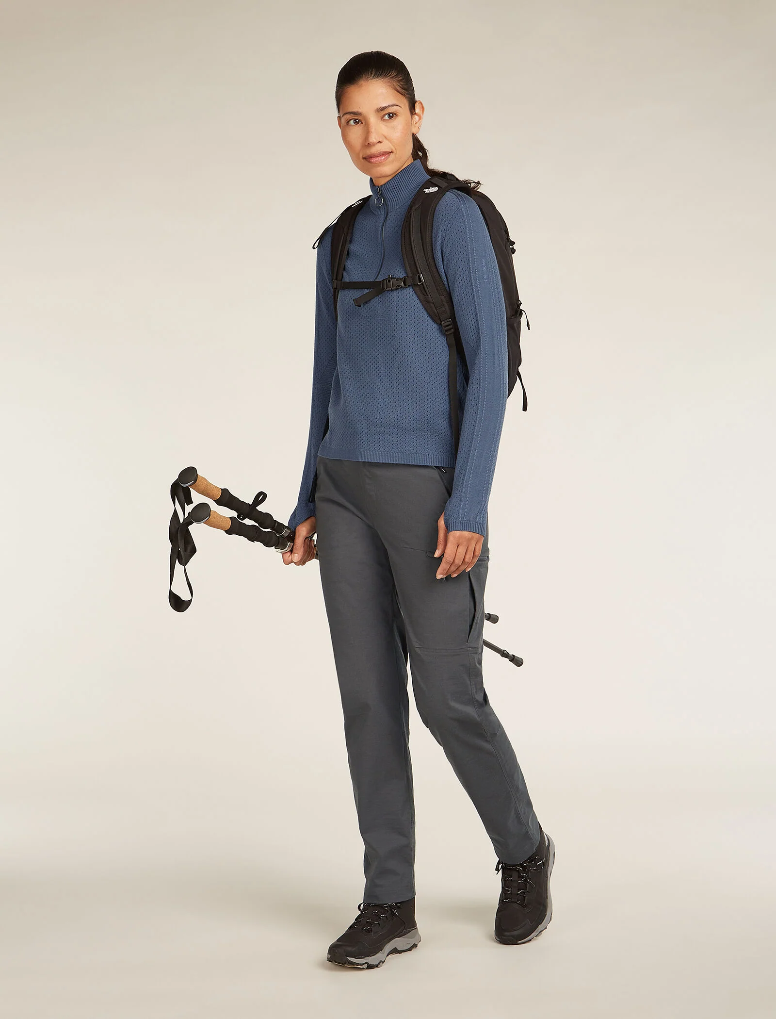 Women’s Merino icebreaker Anniversary Original Long Sleeve Half Zip Top - Image 4