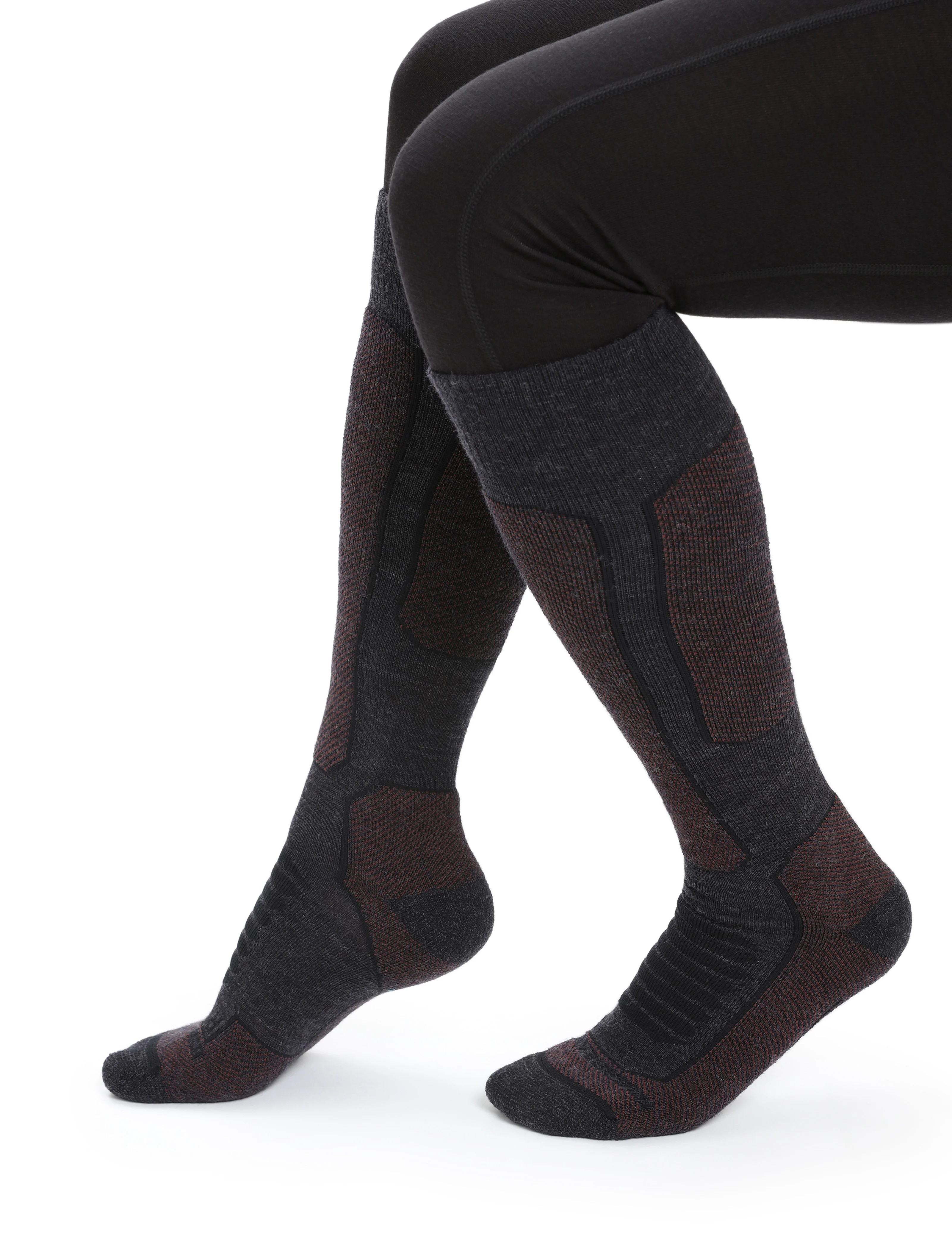 Women’s Merino Ski+ Medium Over the Calf Socks - Image 3
